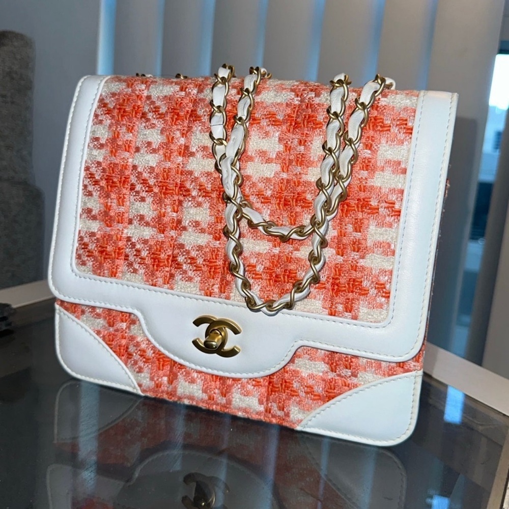 Chanel Plaid Flap Bag RARE Y2K